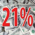 Магнит "21%"