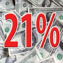 Магнит "21%"