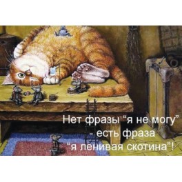 Магнит "Победи лень"