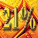 Магнит "21%"